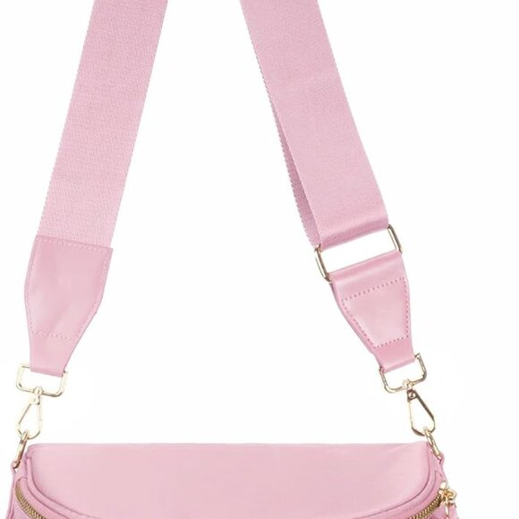 Spacious Nylon Crossbody Bag Bum Bag Handbags Wallets Purses Trendy Shoulder Bag - Picture 1 of 5